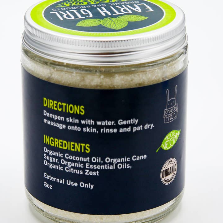 Earth Girl Products – wholesale Kroppsskrubb/Exfoliant – Ekologisk citrussockerskrubb --- tar dig till din lyckliga plats1