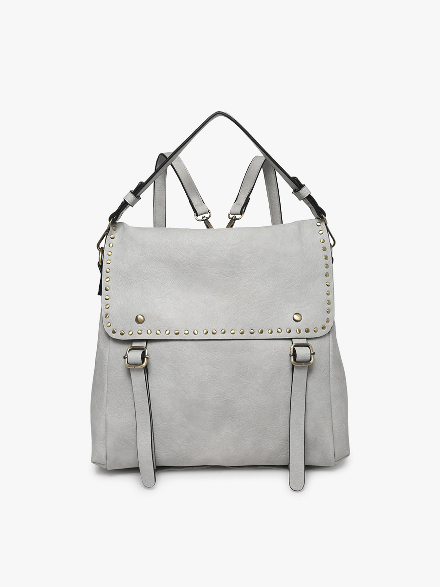 Jen & Co. - Wholesale Backpack - Women's - M2000 Indigo Backpack w/ Studded Details1