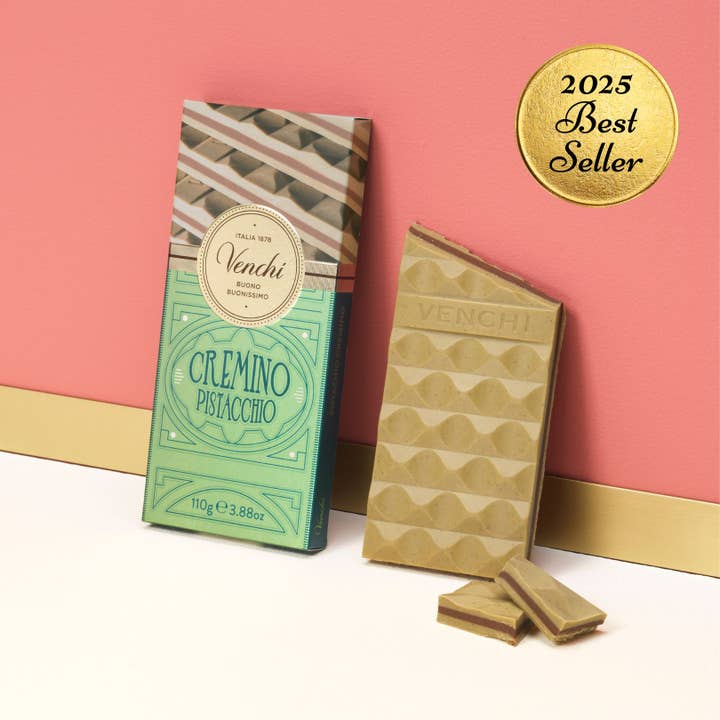 Pistachio Cremino Layered Chocolate Bar - Italian Chocolate for wholesale by Venchi