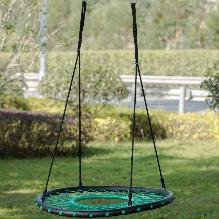 Quickway Imports - Venta al por mayor Columpio - Niños y bebés - Columpio de tela de araña de árbol de red redonda
