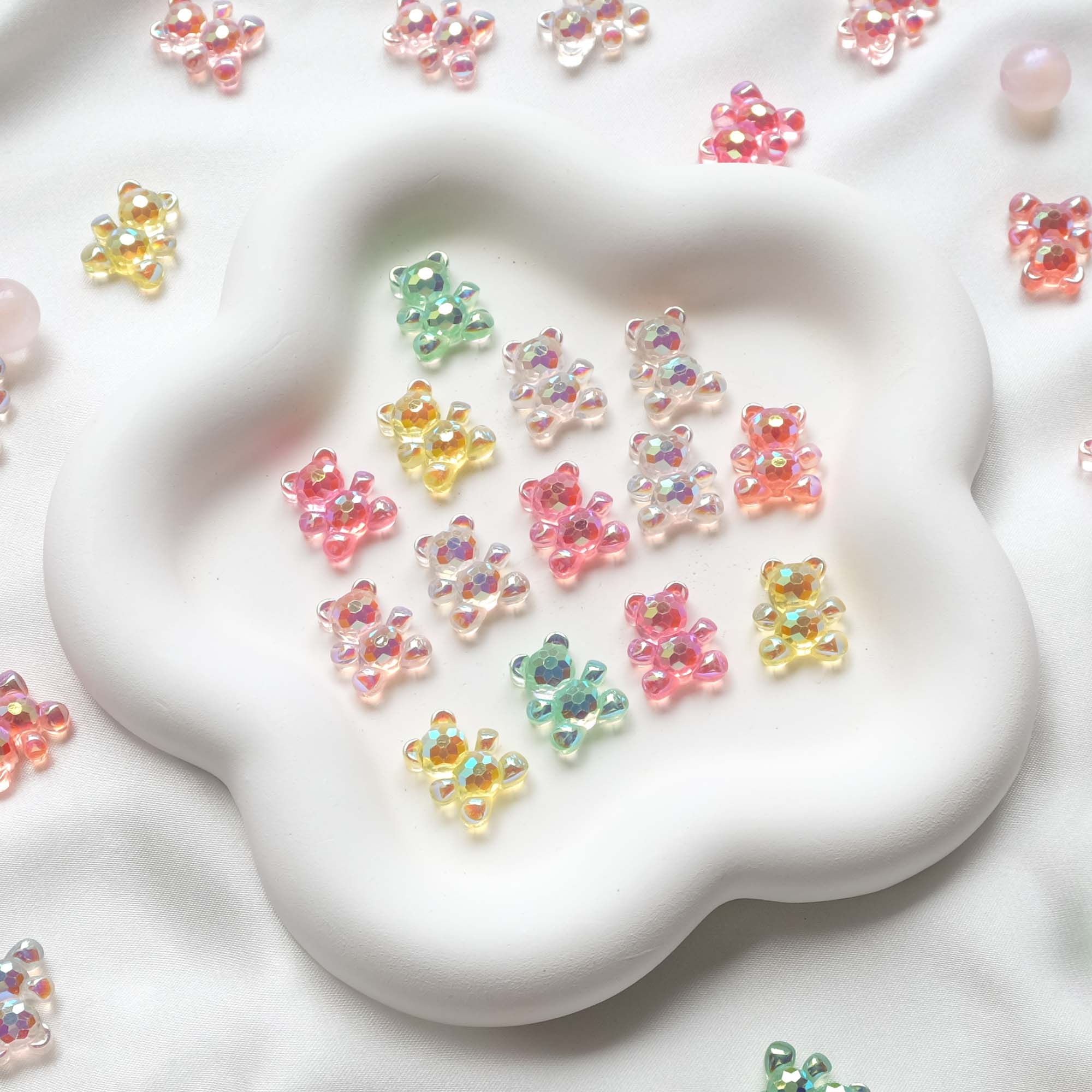 Moon Bunny - Vente Matériels de bricolage - Ours holographique à multiples facettes (4 pièces)1