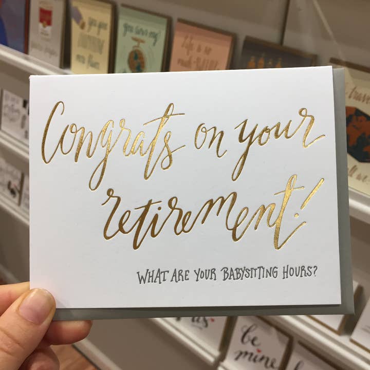 Wild Ink Press - Wholesale Congratulations Card - Babysitting Hours | Congratulation Card