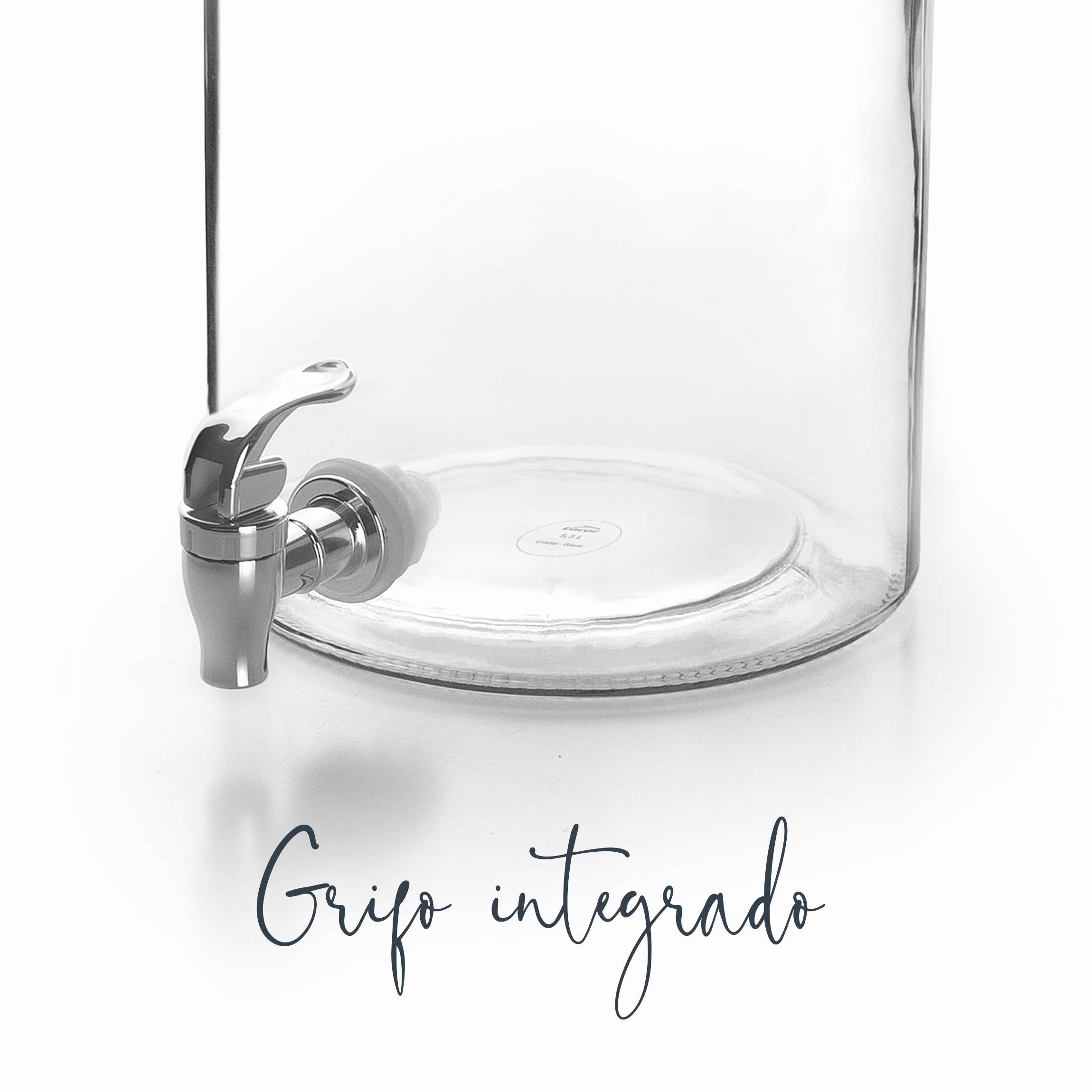 LACOR MENAJE PROFESIONAL S.L. - Vendita all'ingrosso Dispenser di bevande - Boccione dosatore in vetro di alta qualità da 5,5 L con rubinetto integrato2