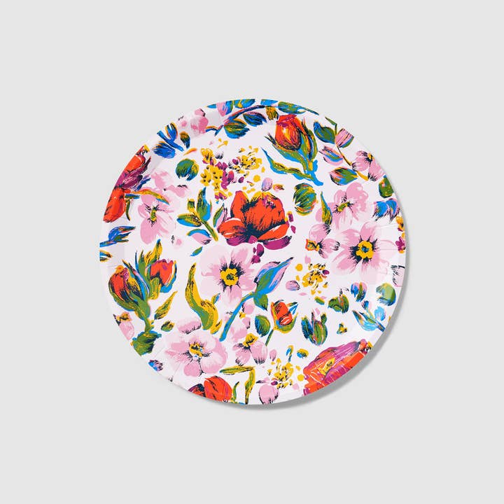 Coterie Party Supplies - Wholesale Disposable Plate - Vera Bradley Sea Air Floral Large Plates (10 per pack)