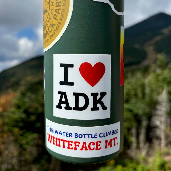 Just Wandering Co. - Wholesale Sticker - I Heart ADK Sticker for Outdoor Enthusiasts