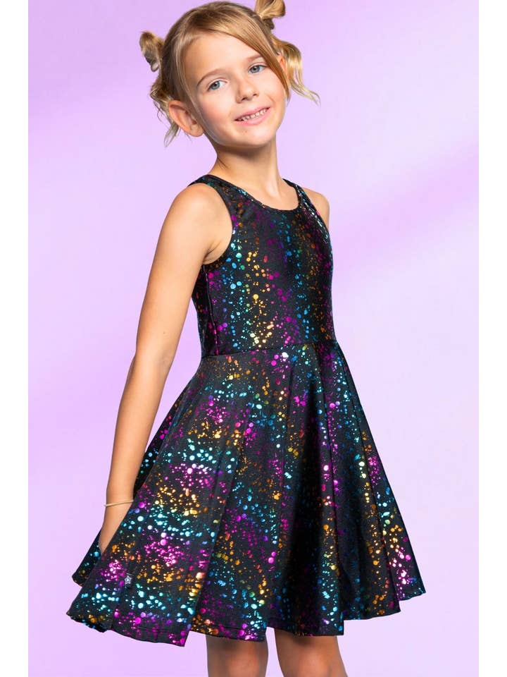 PixieLane - Wholesale Dress - Kids - Glitter Tank Super Twirl Dress56