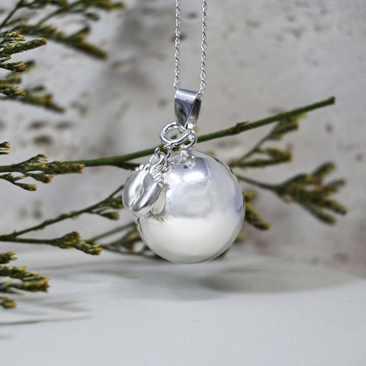 Irréversible - Wholesale Pendant/Charm Necklace - Bola de grossesse argent lisse MADE IN FRANCE - AUGUSTINE1