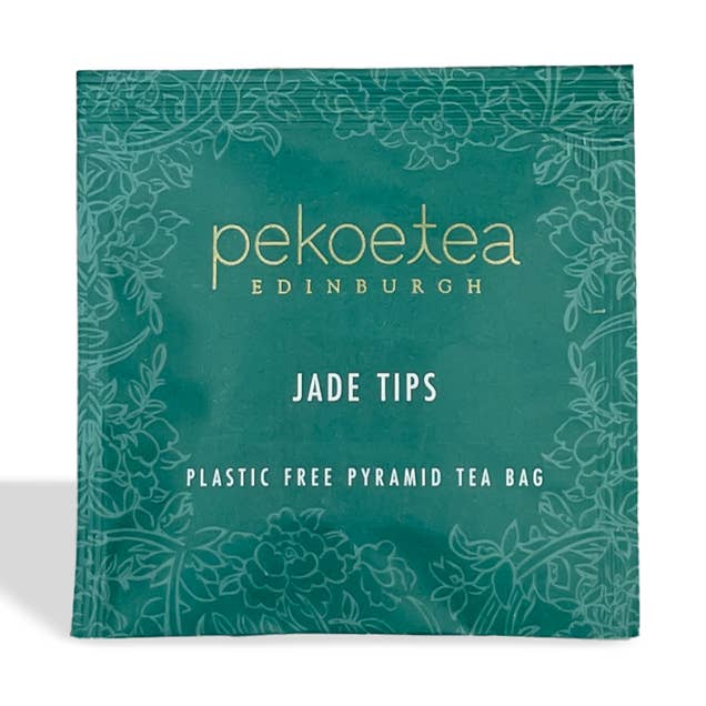 Jade Tips Individuelt indpakket teposer - æske med 50 for engroshandel hos PekoeTea Edinburgh
