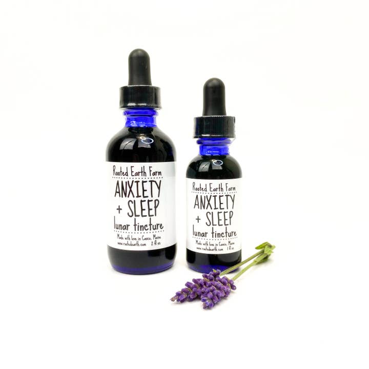 Rooted Earth Farm + Apothecary - Wholesale Tincture - Anxiety and Sleep Tincture - 2 Size Options
