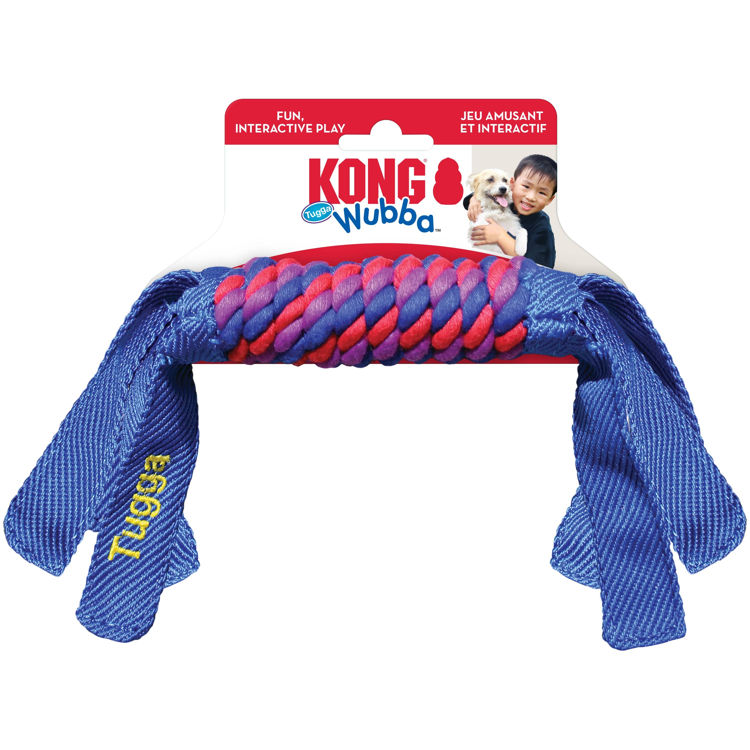 Pet Palette Distribution - Wholesale Pet Rope Toy - Dog - KONG® Tugga Wubba Dog Tug Toy Assorted Small0