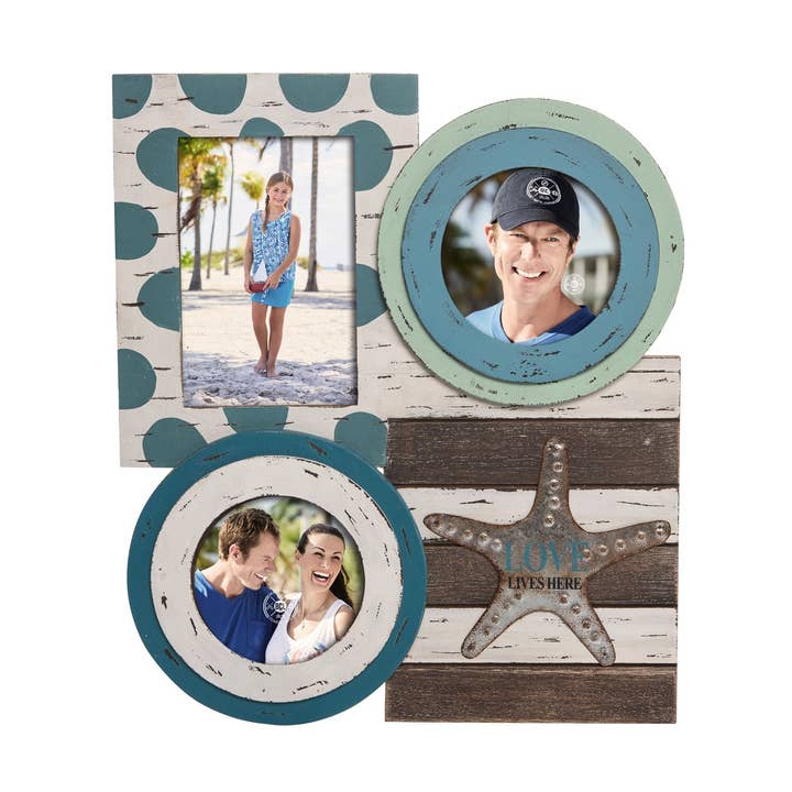 VENTE Cadre Photo Collage Saint-Valentin L'amour Vit Ici pour la vente par Beachcombers