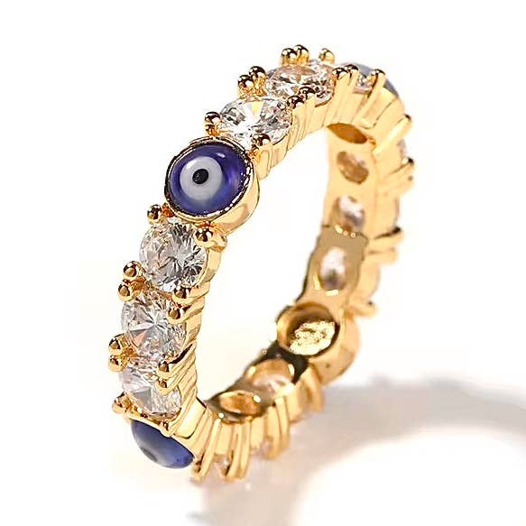 Evil eye CZ band for wholesale by Glam Bar Bazaar