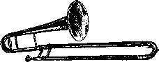 Emerald Creek Craft Supplies - Wholesale Rubber/Decorative Stamp - Trombone - Cling Mount0