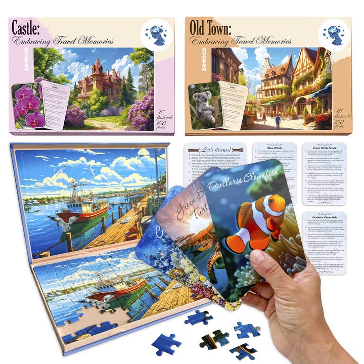Dementia Puzzles for Elderly with cards | 3xSET for wholesale by QUOKKA