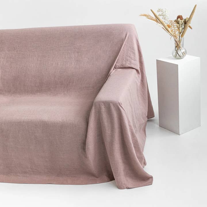 MagicLinen (We handle U.S. import procedures for you) - Wholesale Chair/Sofa Slipcover - Linen couch cover in various collors5