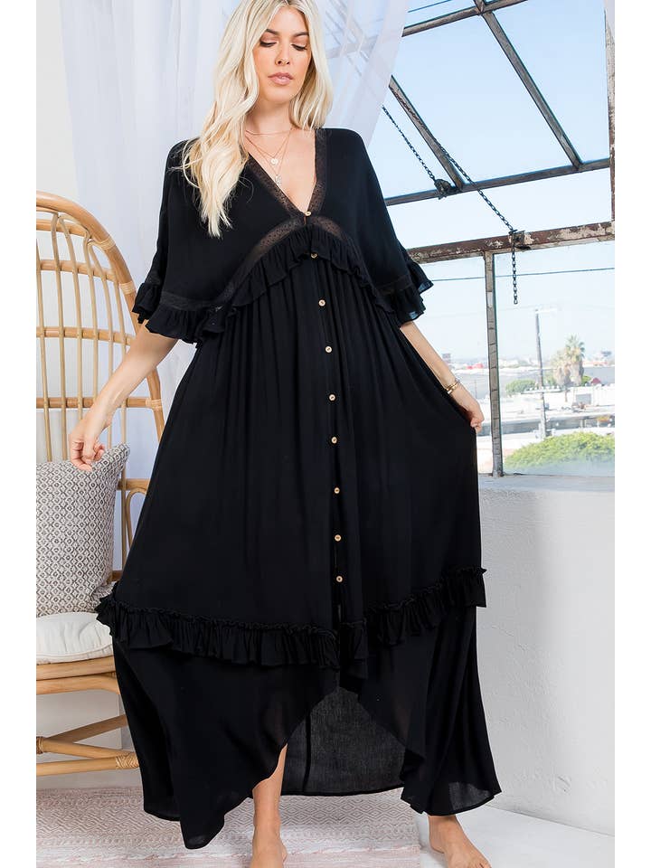 Sweet Lovely by Jen - Vente Cache-maillot – femme - ROBE CACHE-CŒUR MAXI15