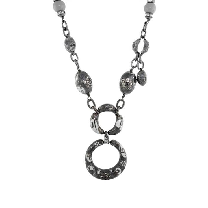 Daisy Swirl Necklace for wholesale by Lauren G Adams