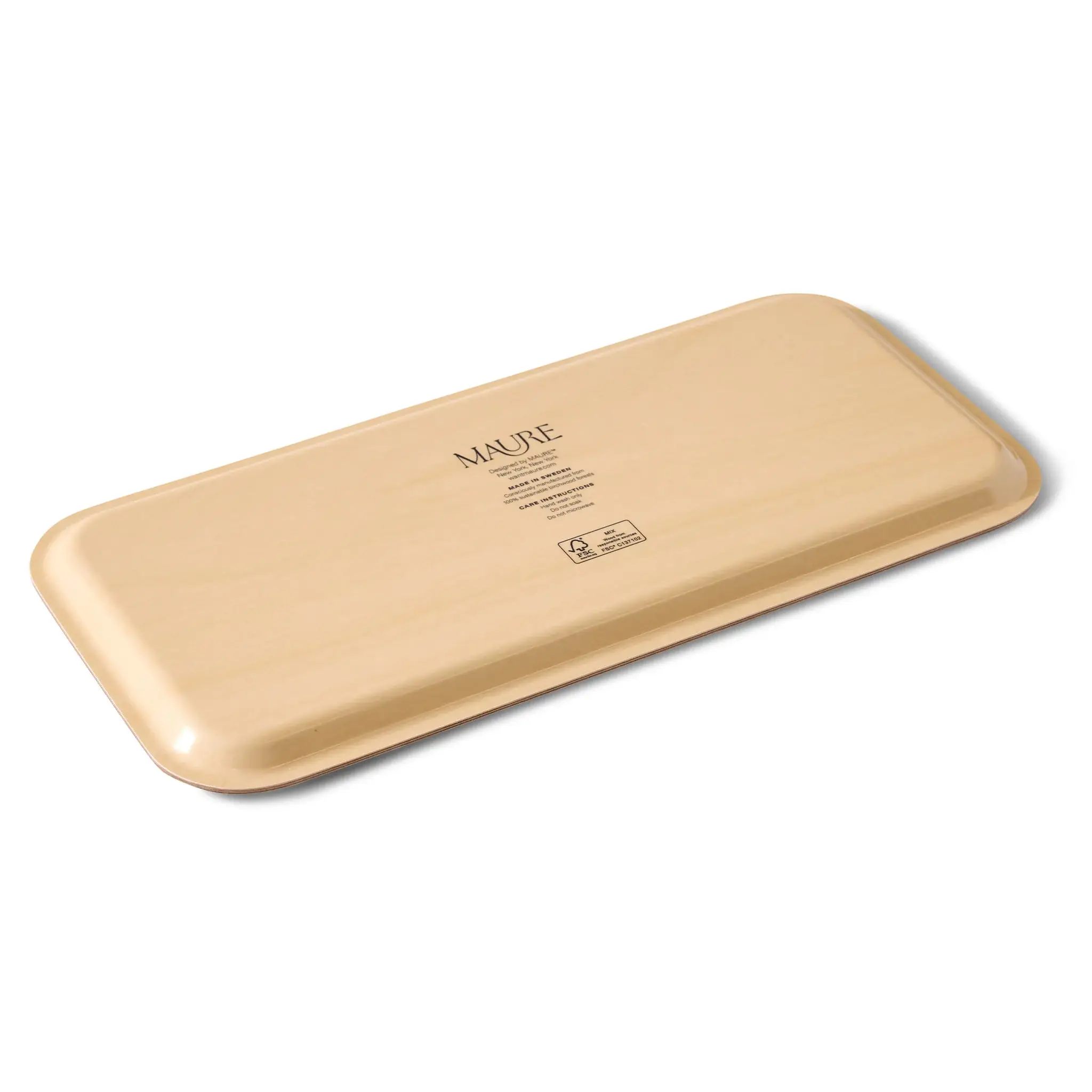 Maure Luxury Gifts - Venta al por mayor Bandejas decorativas - Bandeja Estrecha de Madera de Abedul con Kumquats | Bandeja de Servir Rectangular2