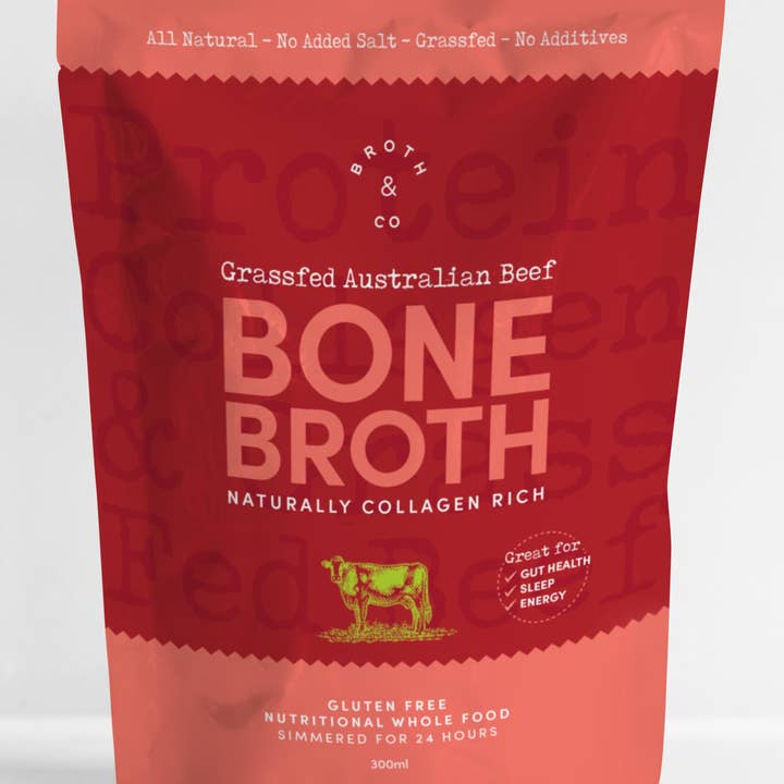 Broth And Co. - Vendita all'ingrosso Brodo - Brodo di ossa di manzo australiano liquido 300 ml - allevato al pascolo