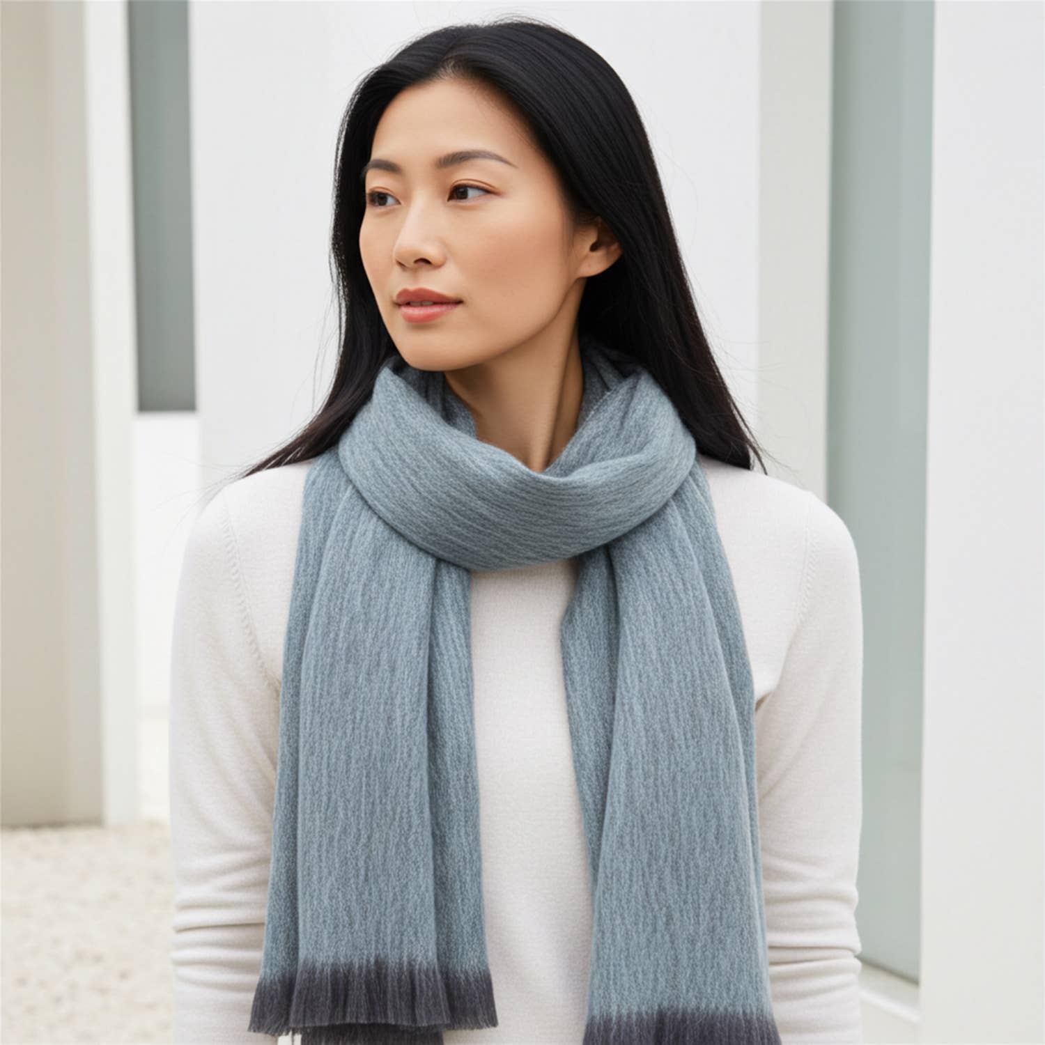 Shupaca Alpaca - Wholesale Scarf - Unisex - Alpaca Scarf - Mineral Mist1
