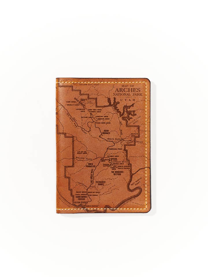 Arches National Park Passport Wallet for wholesale by Tactile Craftworks
