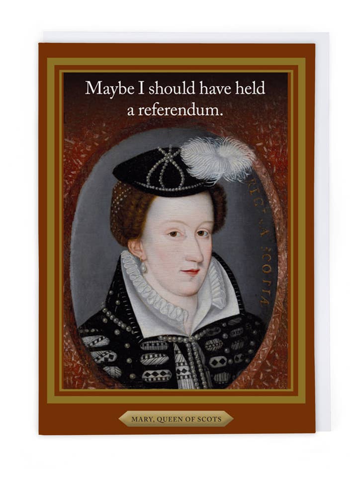 Mary Queen Of Scots Greeting Card for wholesale by Cath Tate Cards