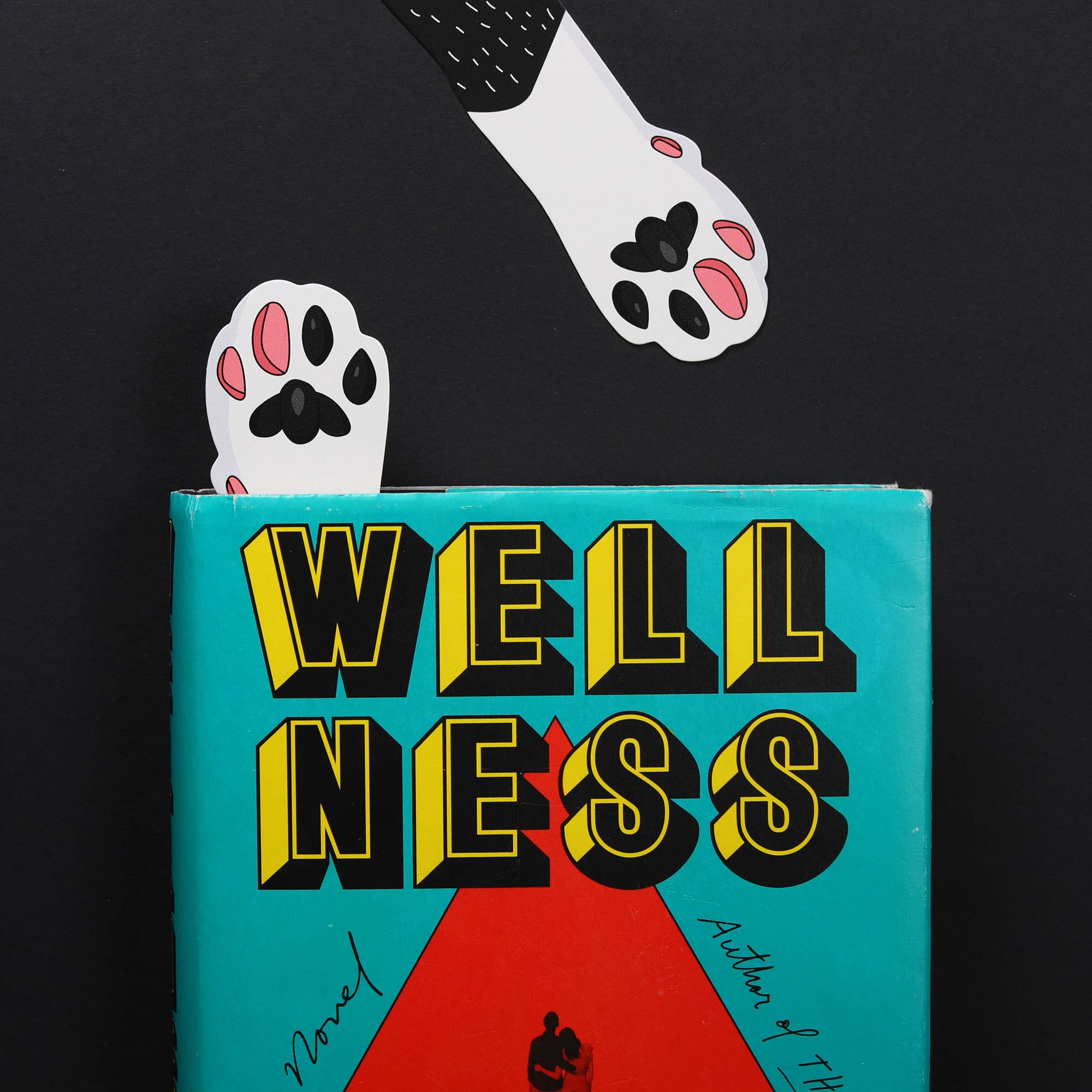 Humdrum Paper - Wholesale Bookmark - Cat Paw Bookmark - Tuxedo (it's die cut!)1