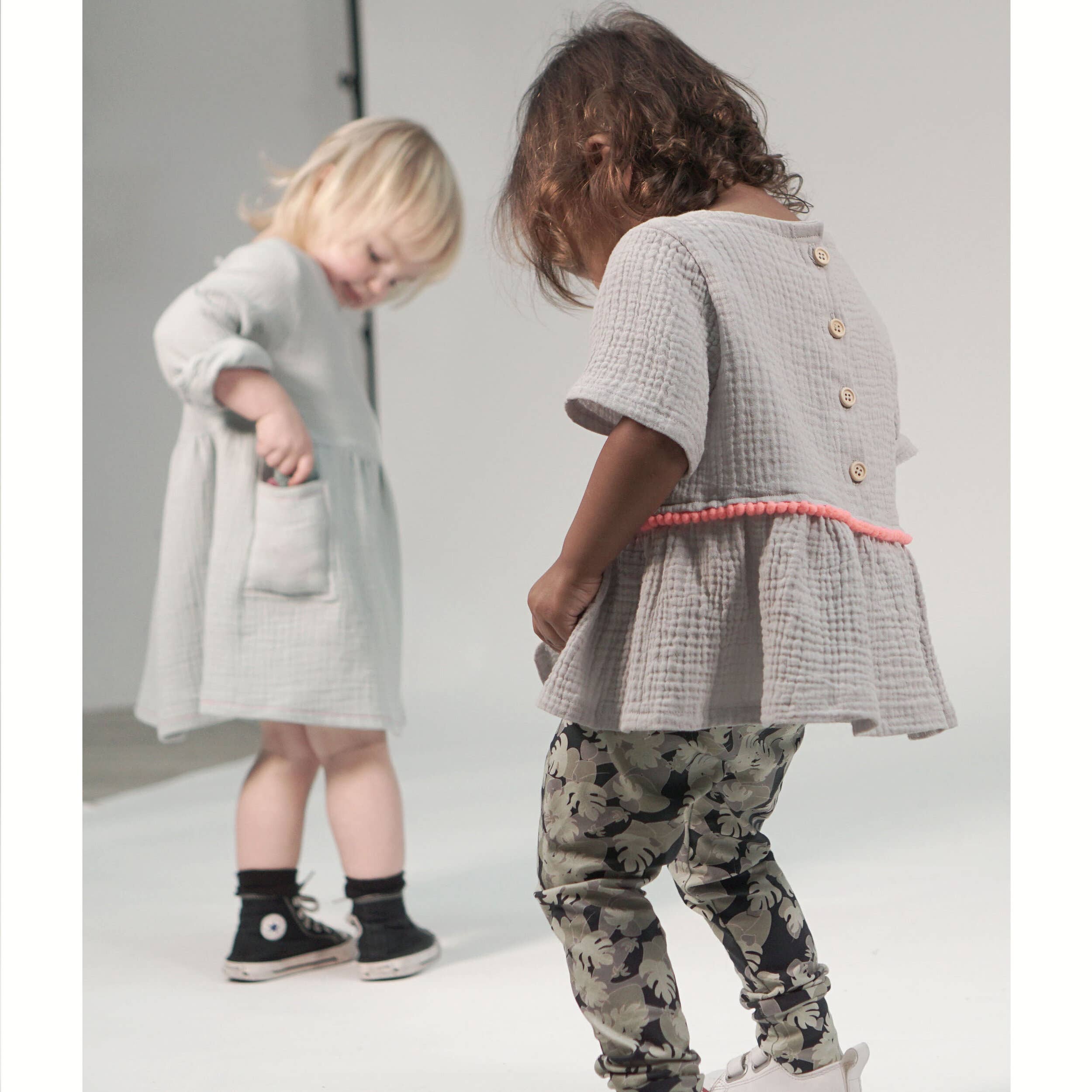Pattern Paper Scissors – wholesale Surface pattern design – Kids Indi Woven Tunic Dress Sewing Pattern10
