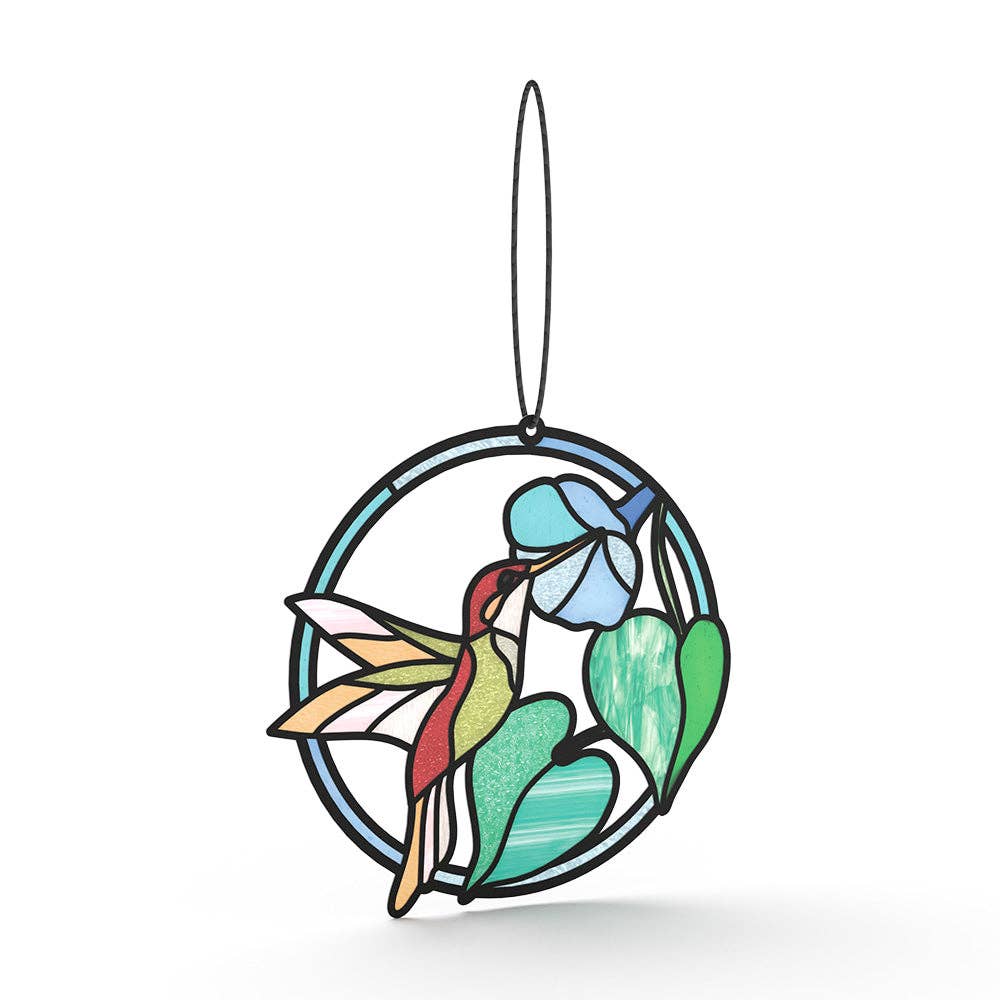 Lovepop Cards - Wholesale Everyday Greeting Card - Smile to Your Heart Hummingbird Suncatcher Card 5x7"3