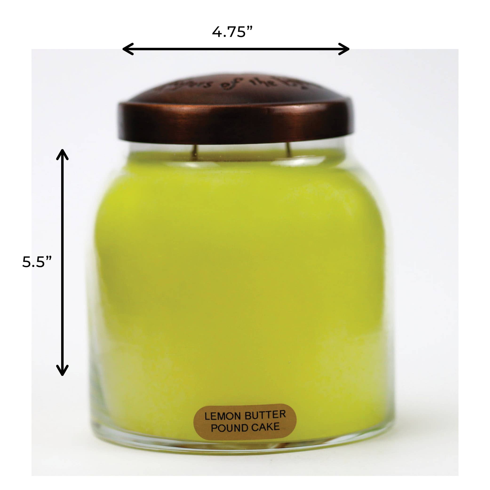 A Cheerful Giver – wholesale Jar/filled candle – KOTL Papa Candle (34oz.) – Lemon Butter Pound Cake4
