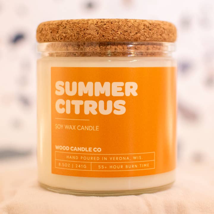 Summer Citrus for wholesale by Wood Candle Co
