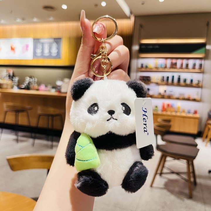 Lindo llavero Puffy Panda para venta al por mayor de Q&C Distribution