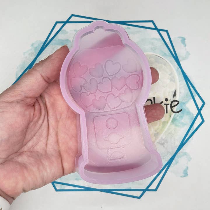 Heart Gumball Machine Freshie Mold for wholesale by The Freshie Junkie, LLC