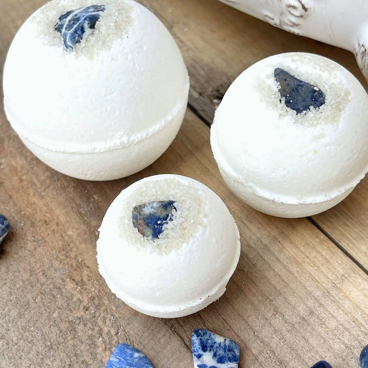 Rage Gems & Jewelry - Wholesale Bath bomb/fizz - Sodalite & Sel Gris Bath Bomb7