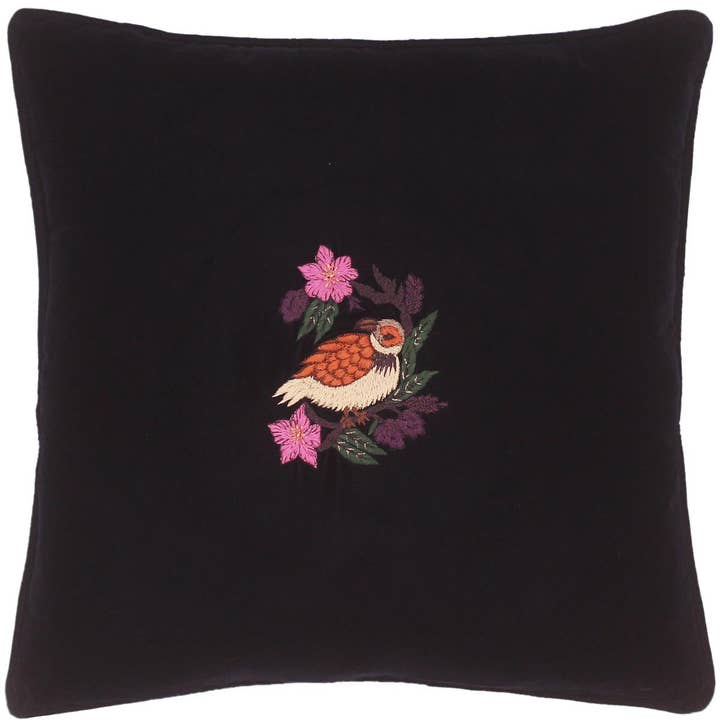 Arshs Fine Rugs - Wholesale Throw/Decorative Pillow - Tribal Geddes Hand Embroidered Italian Velvet Pillow5