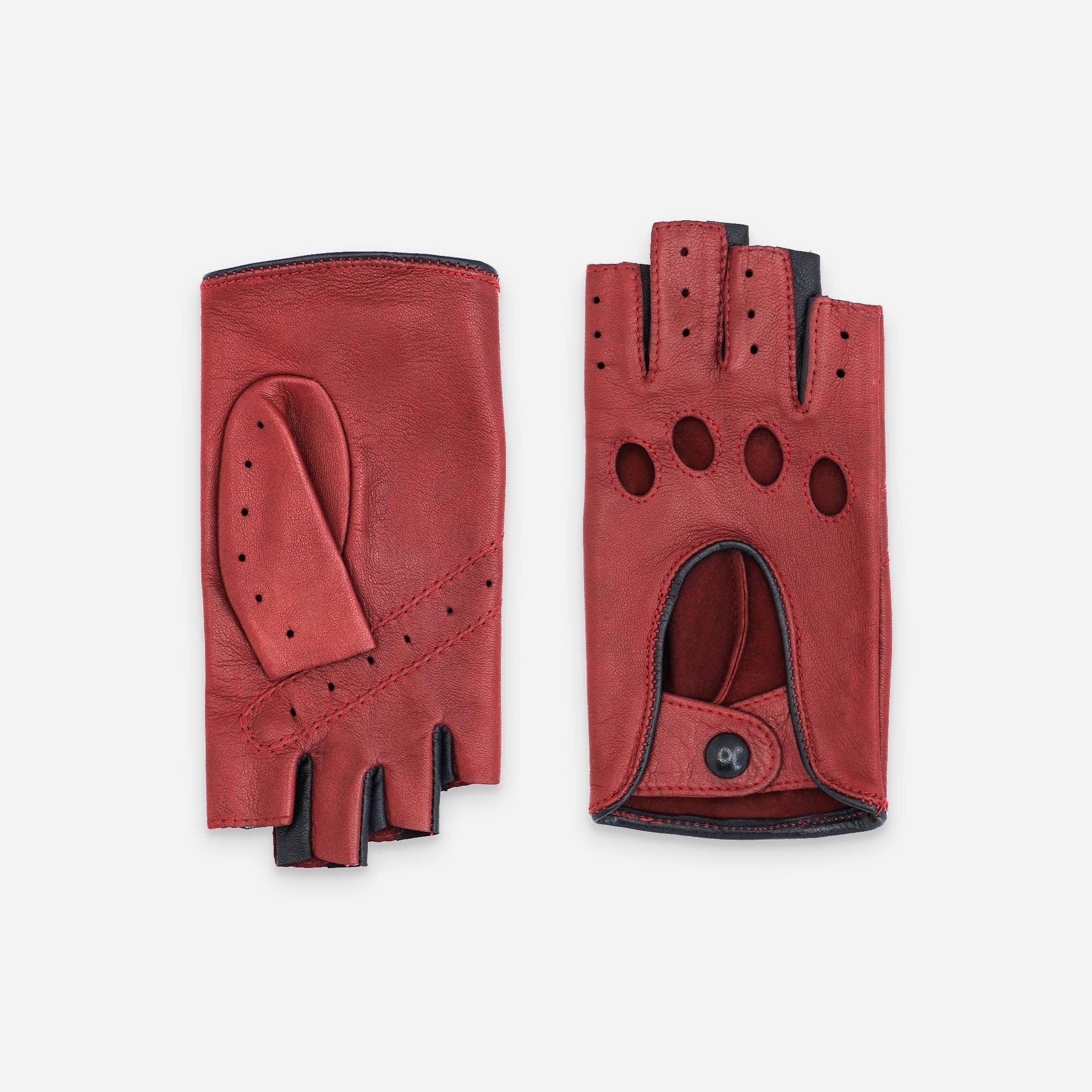 Glove Story – Großhandel Handschuhe – Damen – Fingerlose Damenhandschuhe aus Lammleder, ungefüttert – Modell conduit-21125NF22