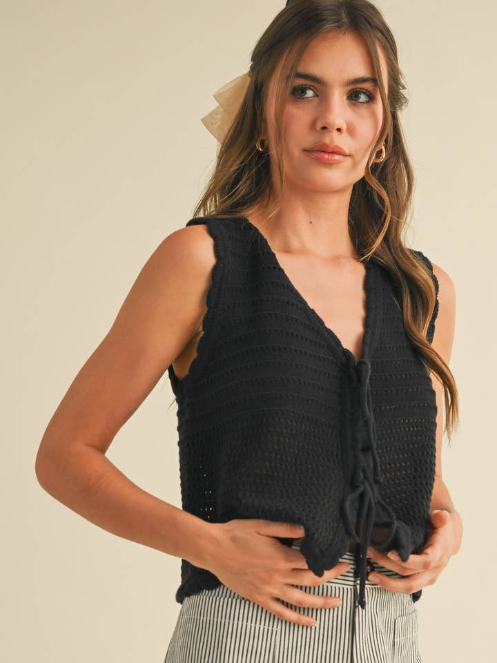 &MERCI – wholesale Tröjväst – Dam – TIE FRONT TRÖJVÄST MSW1087218