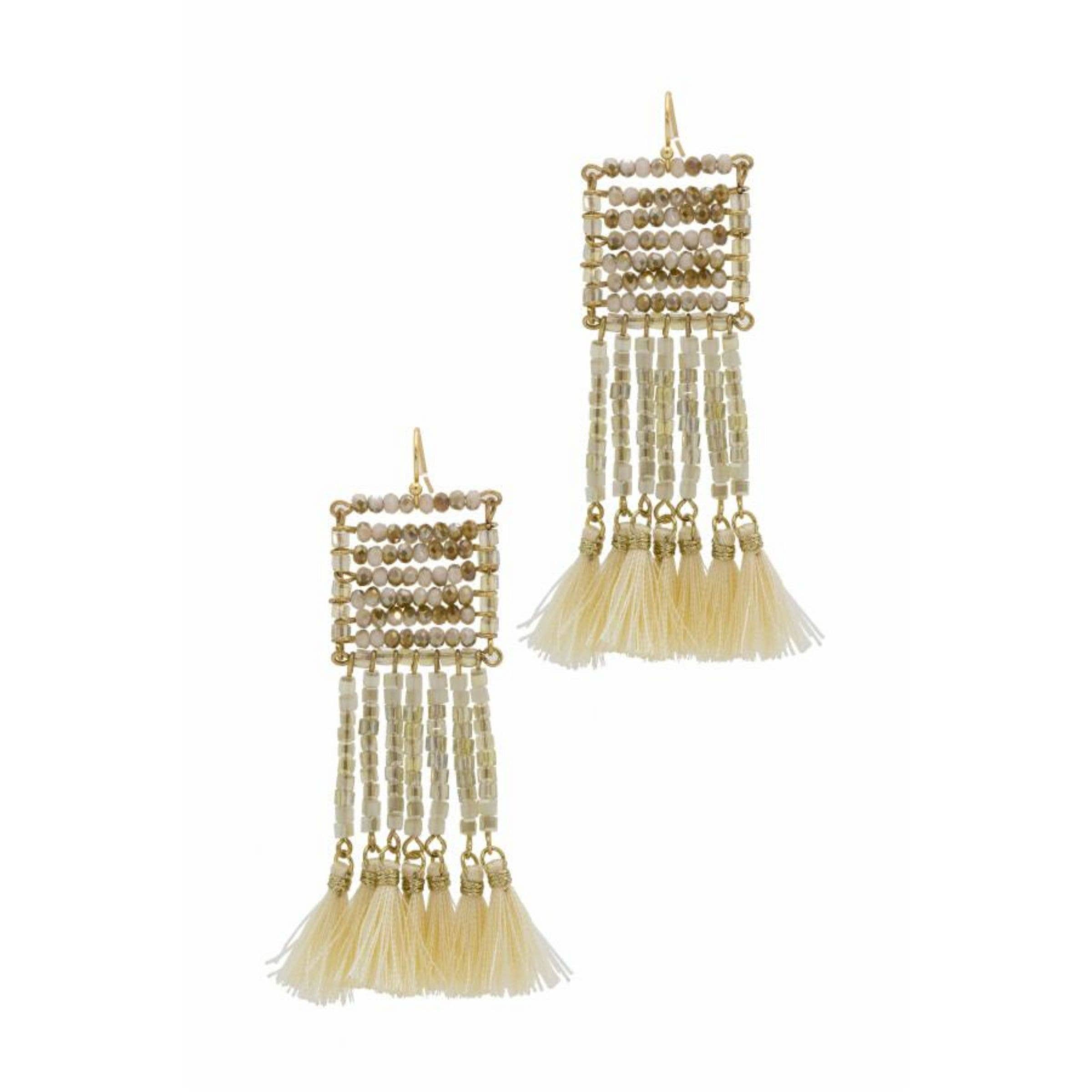 Veroma Gifts - Wholesale Tassel Earrings - Anjuna Beaded Statement Earring4