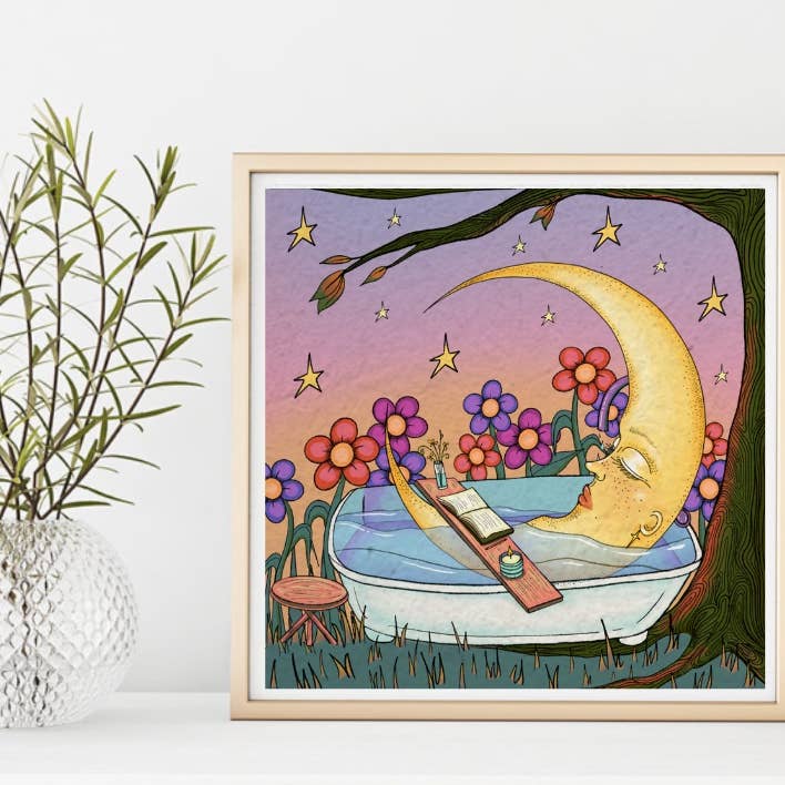 badning måne for engroshandel hos Danielle's Illustrations @danigdoodle