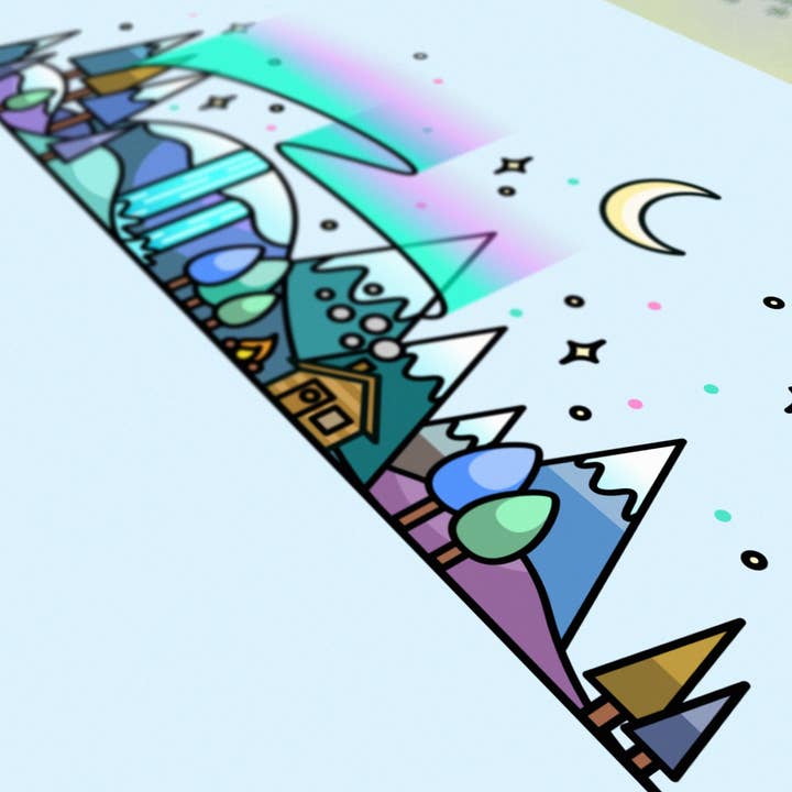 CoconuTacha - Wholesale Art Print - Winter Skyline Wall Art Print3