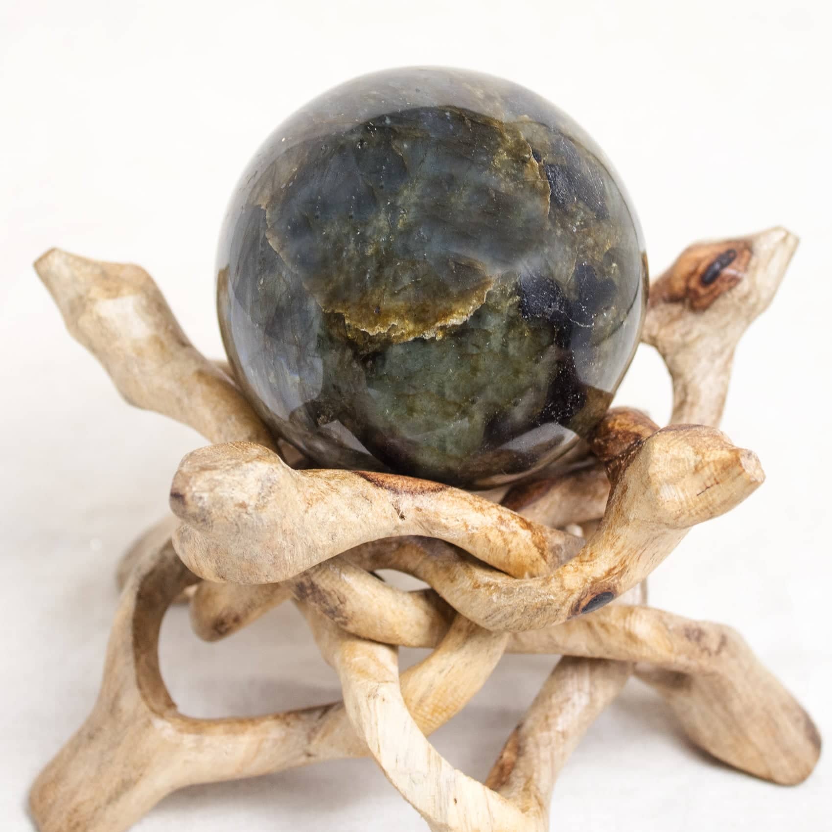Tiny Rituals - Wholesale Spiritual Stone/Crystal - Labradorite Sphere - 1 of a Kind - Large - AAA Premium Quality0