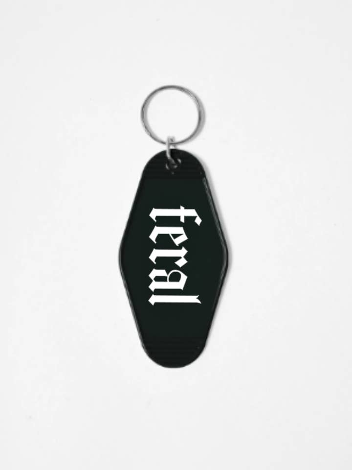 Goth Style, Witch Style, Motel Keychain, Feral for wholesale by Wickedly Divine Shop