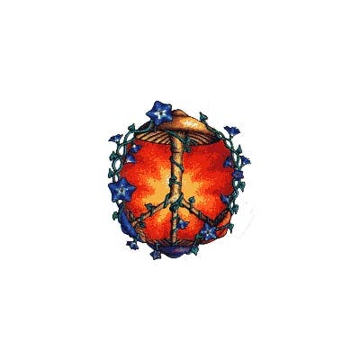 MUSHROOM PEACE WINDOW STICKER for wholesale by Gypsy Rose