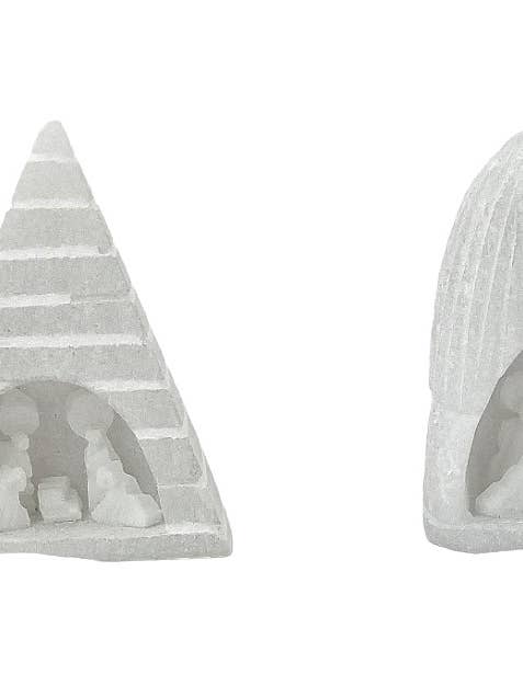 Mini Alabaster Stone Nativity for wholesale by Sedona Spirit