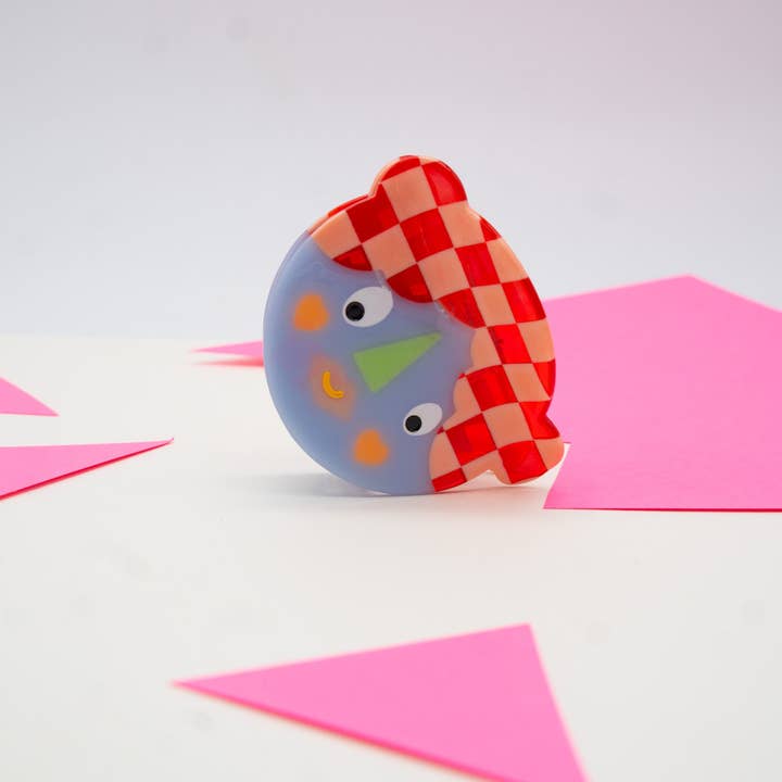 Khromophilia - Wholesale Hair Clip - Women's - Naughty Girl In Blue Bun Holder5