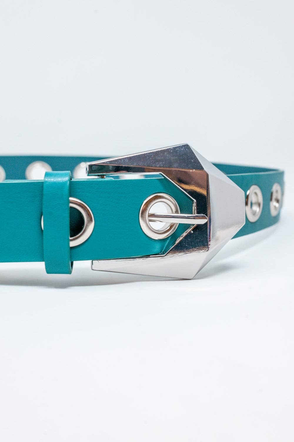 Groen Groene jeansriem met oogjes voor taille en heupen voor groothandel op Faire1