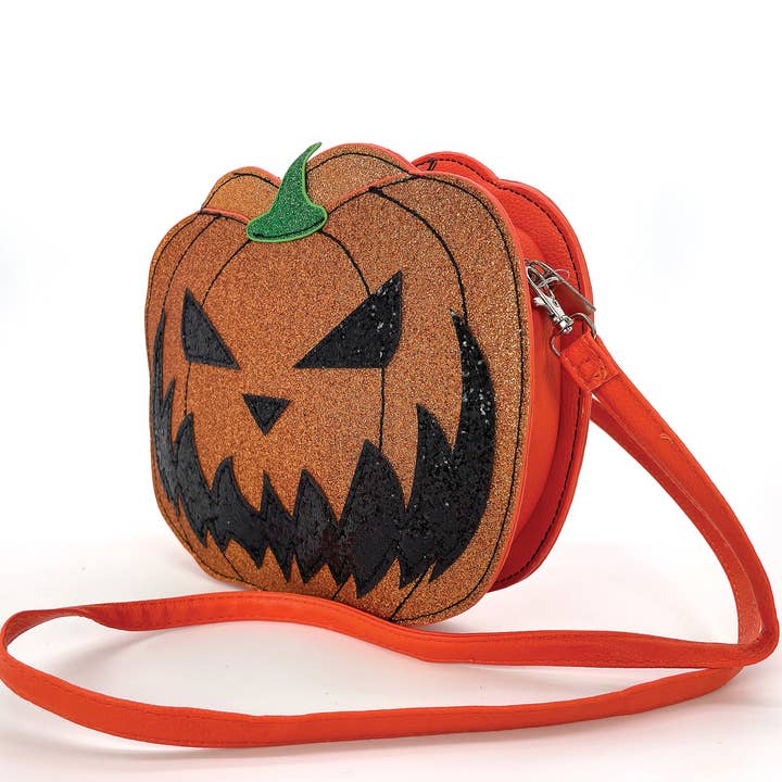 COMECO INC - Wholesale Crossbody Bag - Women's - Two Faced Jack-O-Lantern Crossbody Bag
