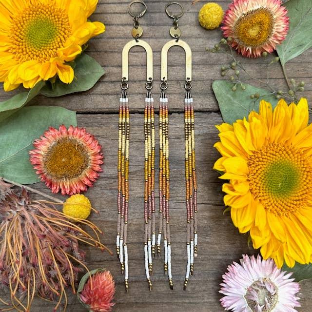 Autumn Moon Delta Earrings for wholesale by Dancing Willow
