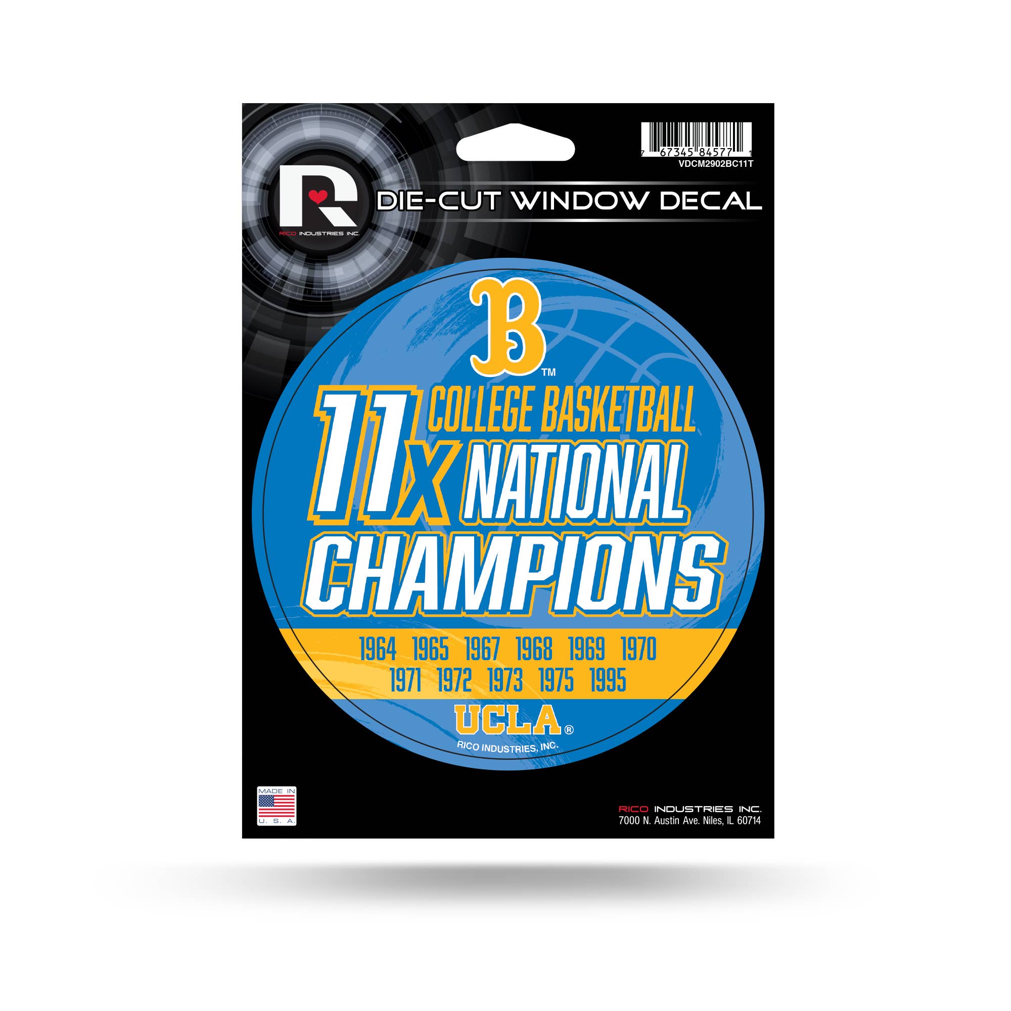 Rico Industries - Wholesale Car Decorative Charm - Unisex - NCAA  UCLA Bruins Champ Medium Die Cut Decal0