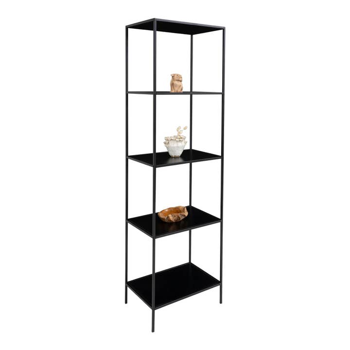 Vita Shelf - Shelf with black frame and 5 black shelves for wholesale on Faire